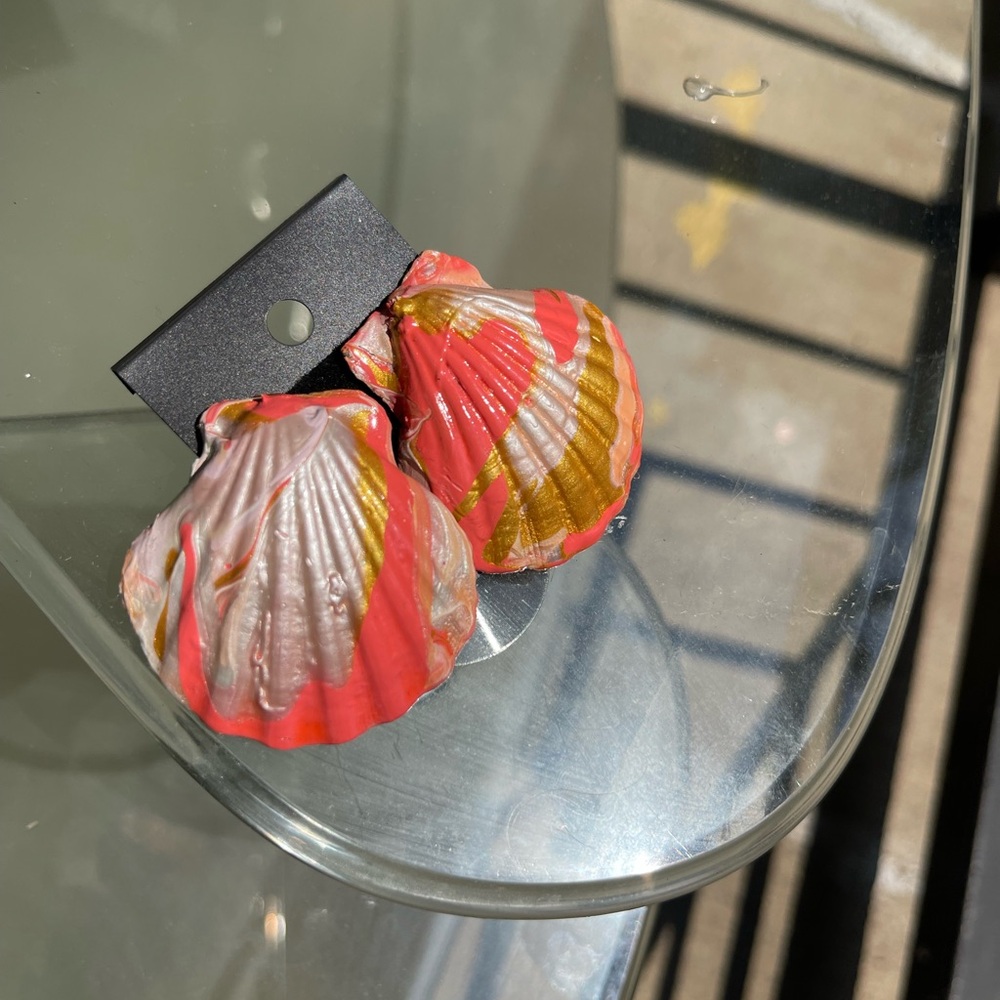 Colorful Shell Earrings - Picture 2 of 4